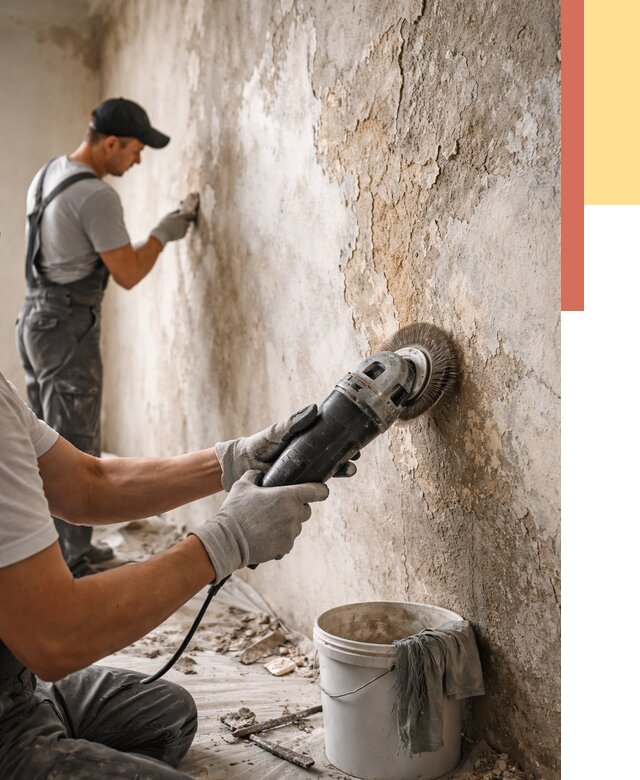 Снятие и удаление краски со стен в Североуральске от 2163 руб. — ОТДЕЛОЧНИК-Сву