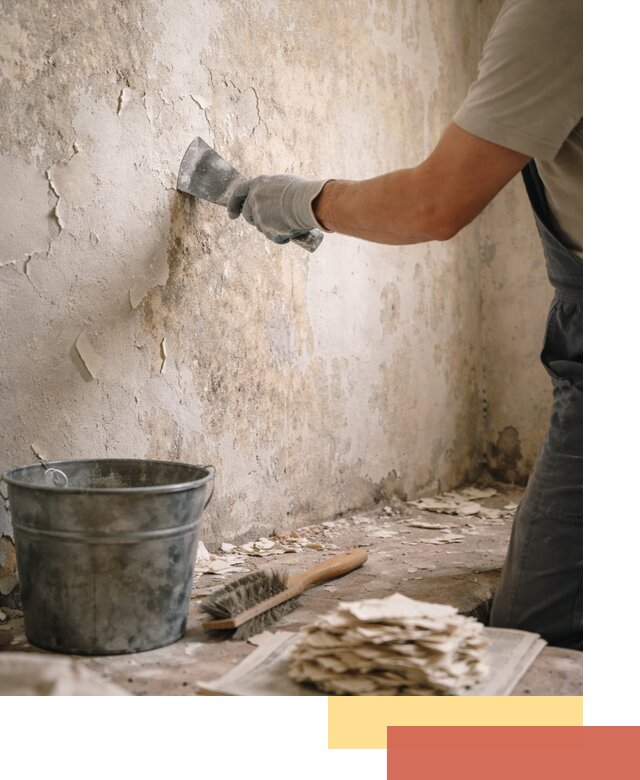 Удаление старой краски со стен в Североуральске качественно и быстро