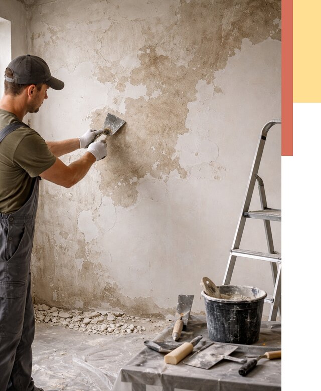 Снятие старой шпаклевки в Североуральске от 1906 руб. — быстро и недорого | ОТДЕЛОЧНИК-Сву