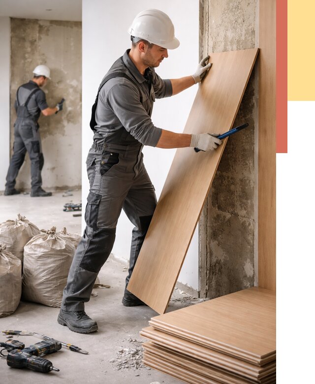 Демонтаж стеновых панелей в Североуральске от 3605 руб. за м² быстро и недорого | ОТДЕЛОЧНИК-Сву