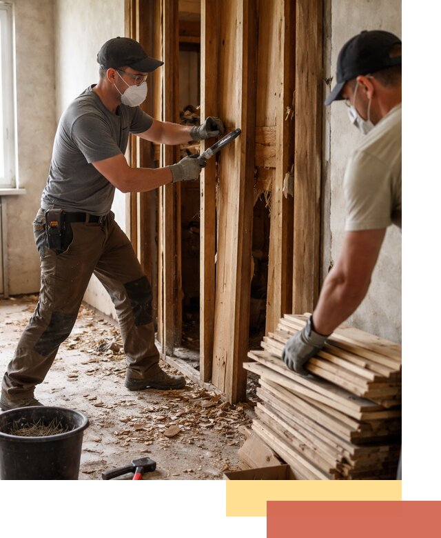 Демонтаж деревянных перегородок в Североуральске быстро и аккуратно