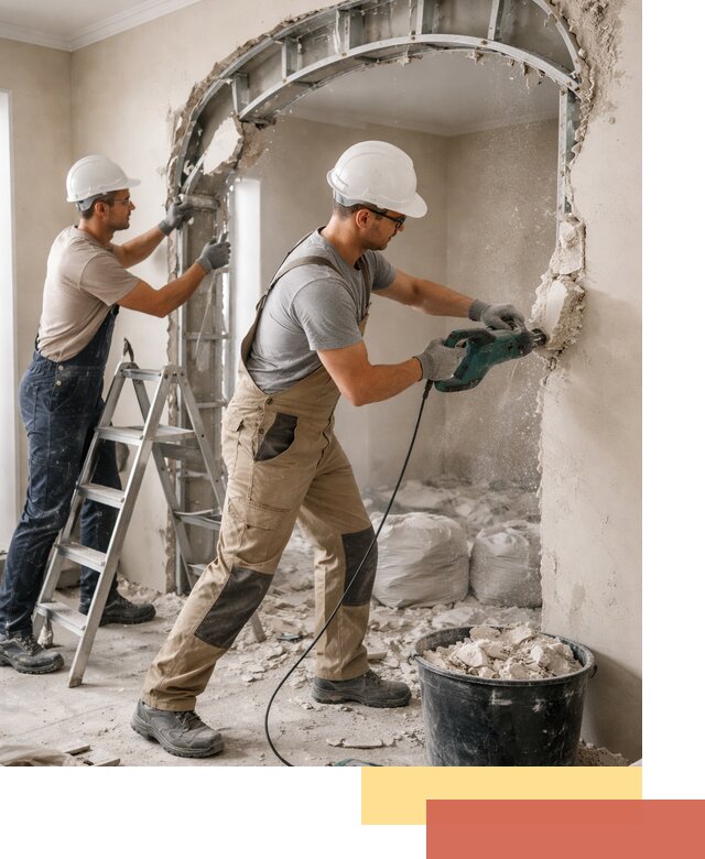 Демонтаж гипсокартонной арки в Североуральске быстро и аккуратно