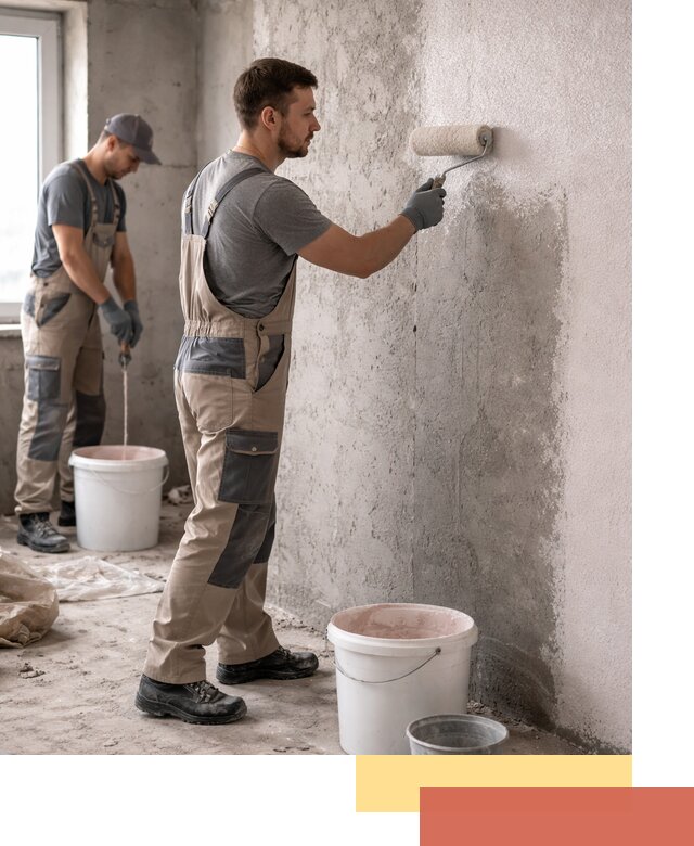 Нанесение бетоноконтакта на стены в Североуральске для последующей отделки