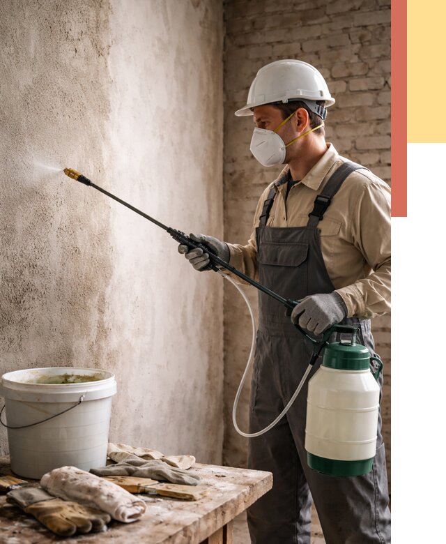 Антисептическая обработка стен в Североуральске от 1236 руб. — быстро и недорого | ОТДЕЛОЧНИК-Сву