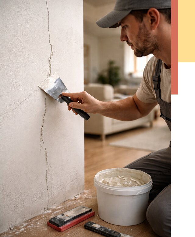 Заделка трещин и сколов в Североуральске от 2524 руб. — быстро и недорого | ОТДЕЛОЧНИК-Сву