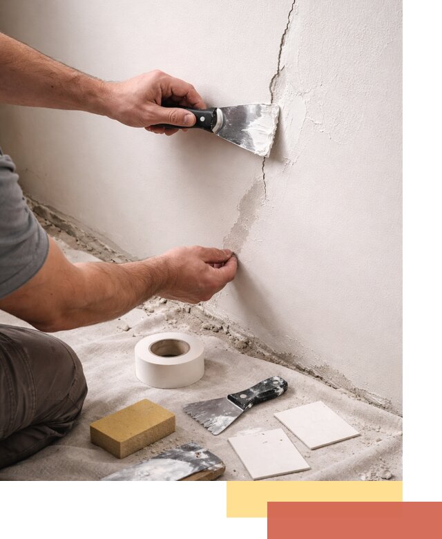 Заделка трещин и сколов в стенах и потолках в Североуральске