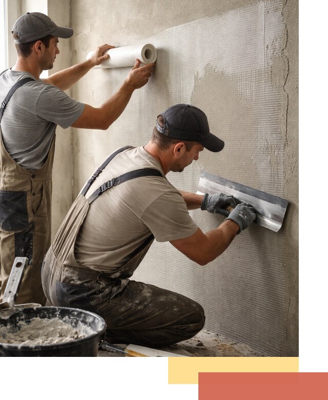 Армирование стен стеклосеткой в Североуральске для прочной отделки