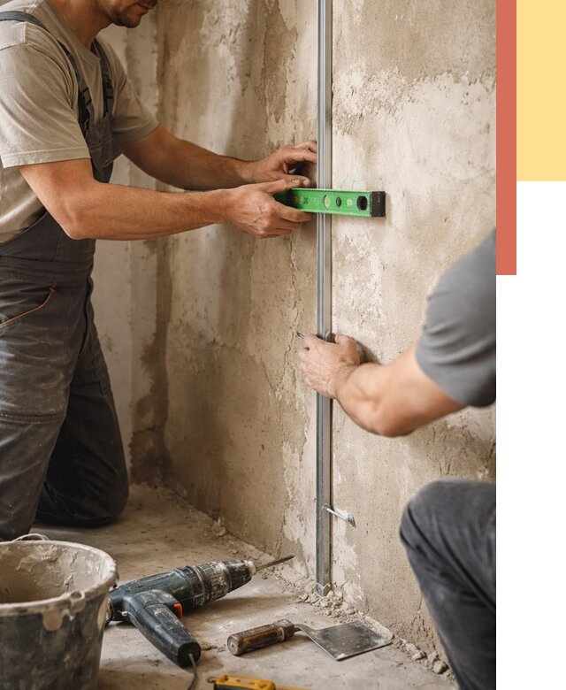 Установка штукатурных маяков в Североуральске от 7211 руб. — быстро и недорого | ОТДЕЛОЧНИК-Сву