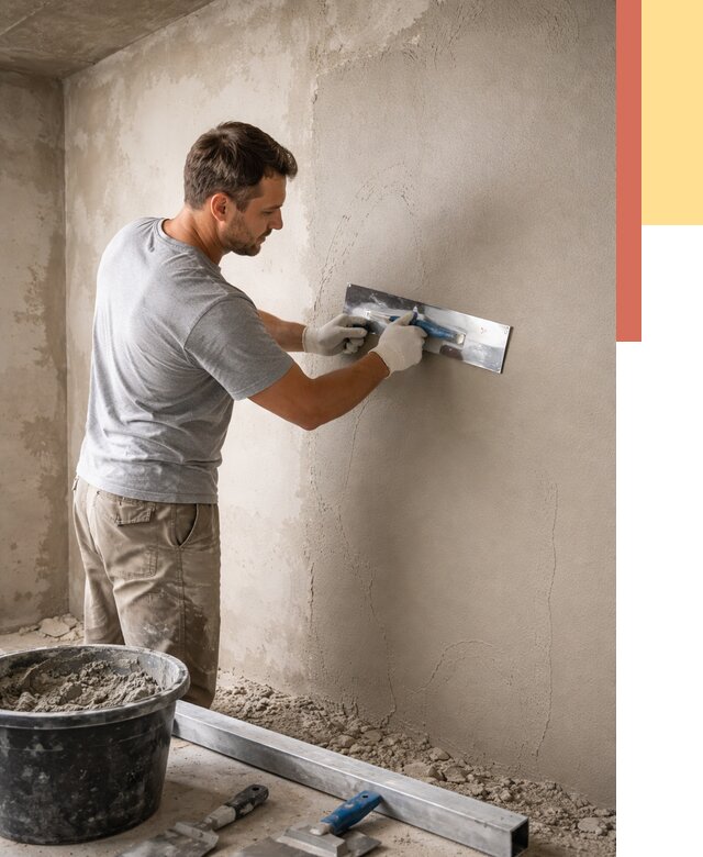 Штукатурка стен без маяков в Североуральске от 7417 руб/м2 — услуги и цена | ОТДЕЛОЧНИК-Сву