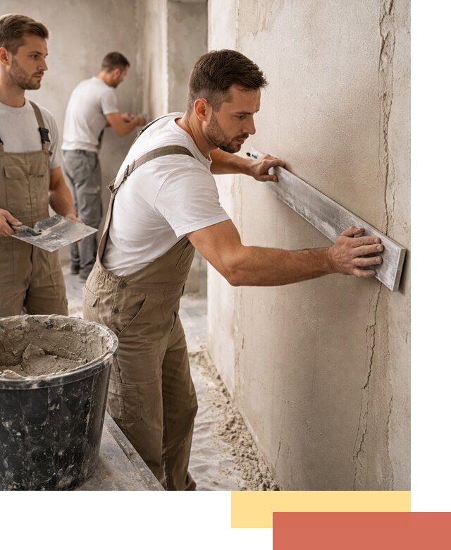 Штукатурка стен без маяков в Североуральске быстро и качественно