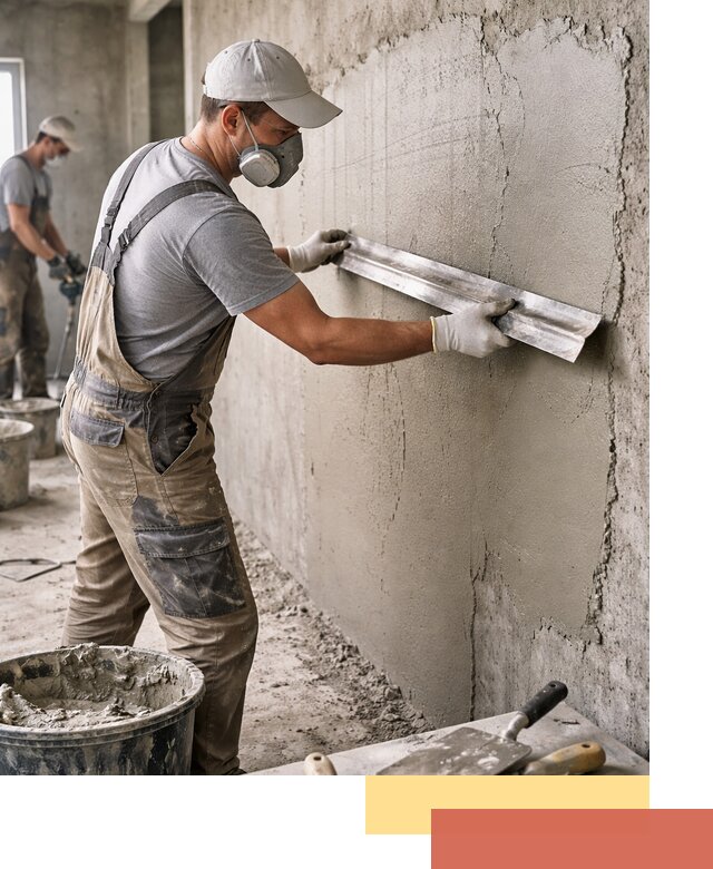 Штукатурка бетонных стен в Североуральске качественно и долговечно