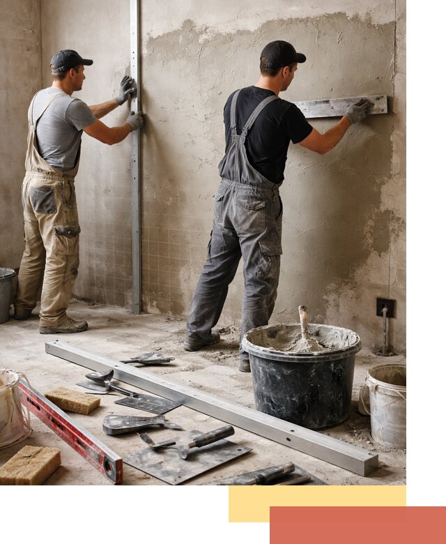 Профессиональная штукатурка стен под плитку в Североуральске