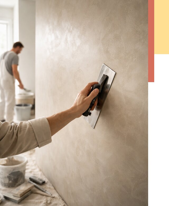 Венецианская штукатурка в Североуральске от 3605 руб/м² — нанесение стен под ключ | ОТДЕЛОЧНИК-Сву