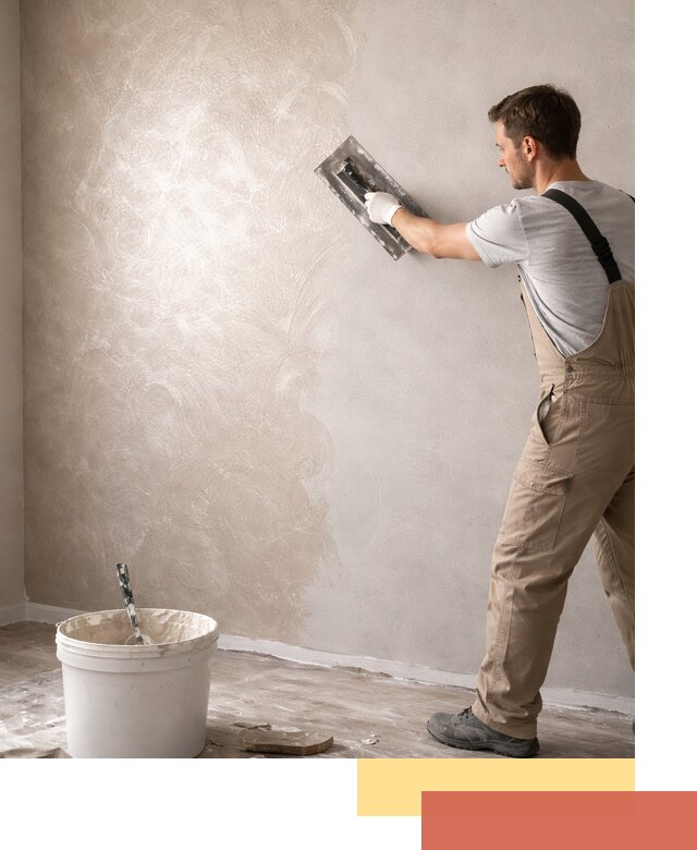 Декоративная штукатурка «Мокрый шелк» под ключ в Североуральске