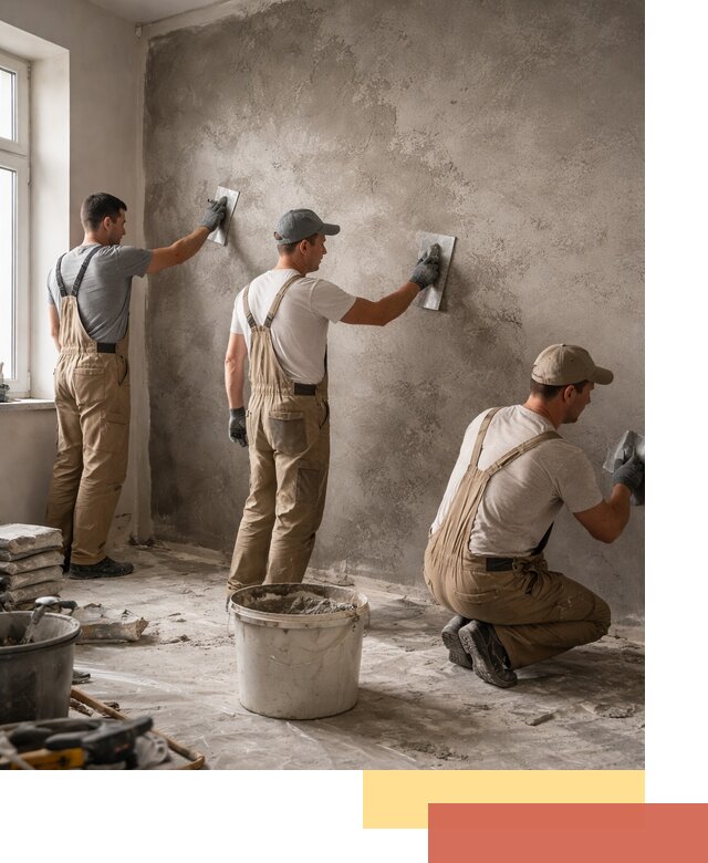 Декоративная штукатурка под бетон в Североуральске для стен и потолков