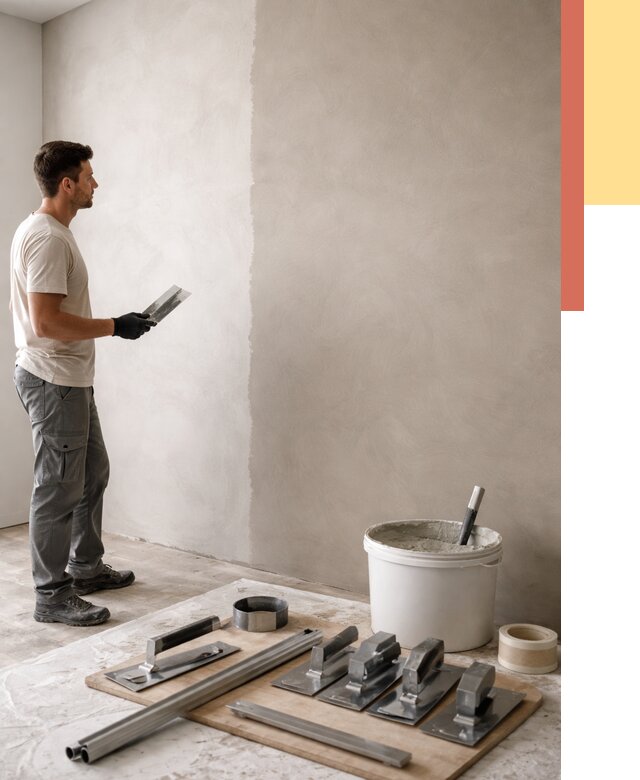 Нанесение микроцемента на стены в Североуральске от 3296 руб./м2 под ключ | ОТДЕЛОЧНИК-Сву