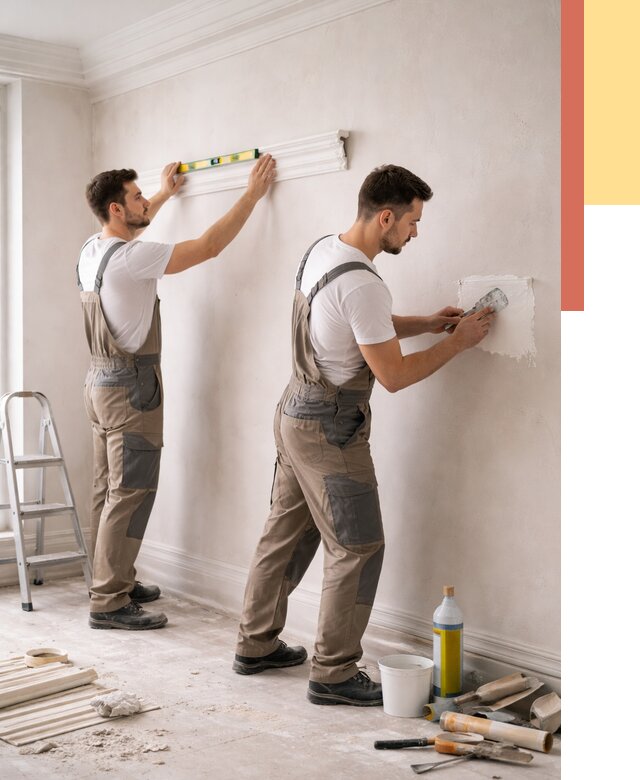 Монтаж лепнины на стены в Североуральске от 4635 руб. — недорого, быстро | ОТДЕЛОЧНИК-Сву