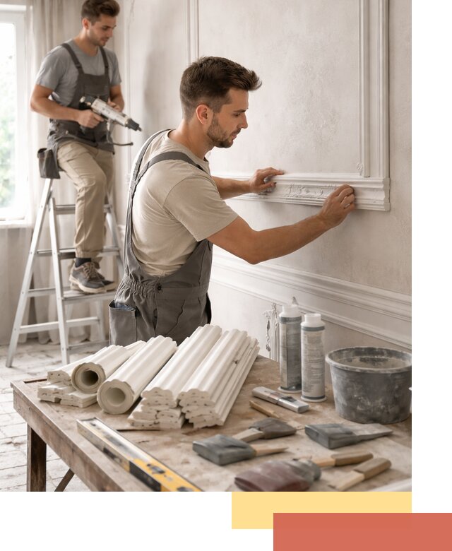 Монтаж лепнины на стены в Североуральске профессионально и качественно