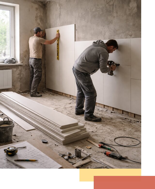 Монтаж ПВХ панелей на стены в Североуральске качественно и быстро