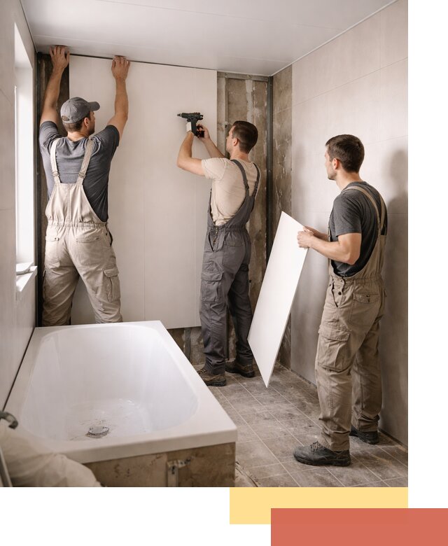 Отделка ванной панели ПВХ профессионально в Североуральске