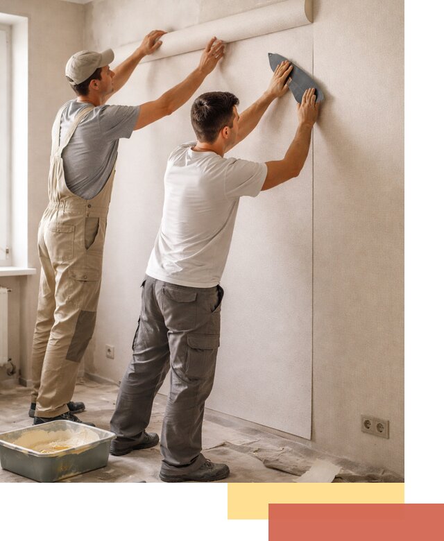 Поклейка виниловых обоев в Североуральске профессионально и качественно