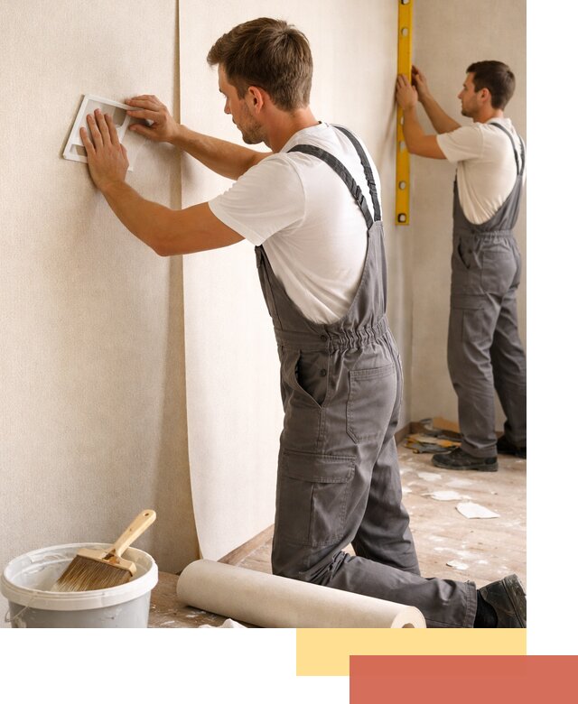 Поклейка бумажных обоев в Североуральске качественно и недорого