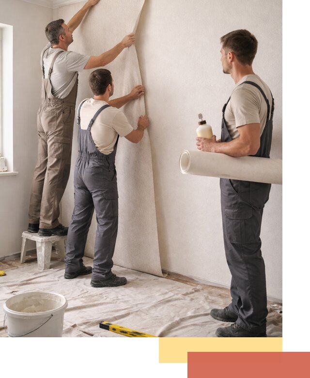 Оклейка стен обоями в Североуральске — качественно и профессионально