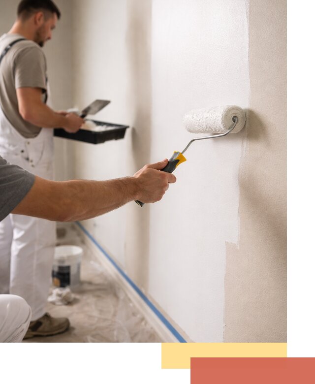 Покраска стен акриловой краской профессионально в Североуральске