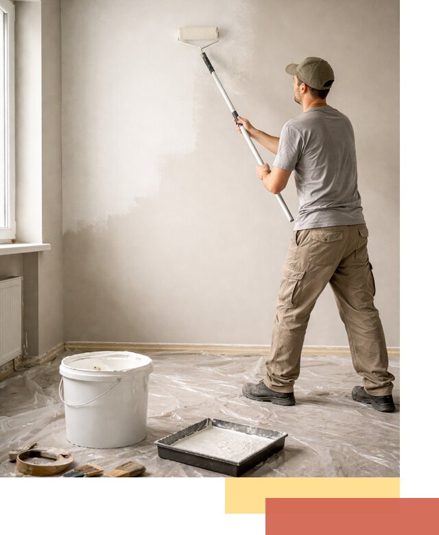 Покраска стен латексной краской в Североуральске качественно и быстро