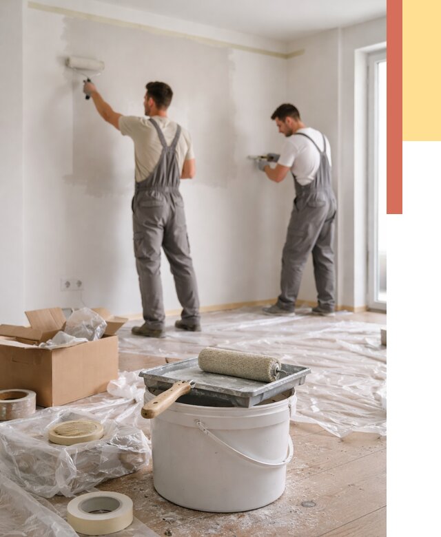 Покраска стен в квартире в Североуральске от 2575 руб/м2 — быстро и недорого | ОТДЕЛОЧНИК-Сву