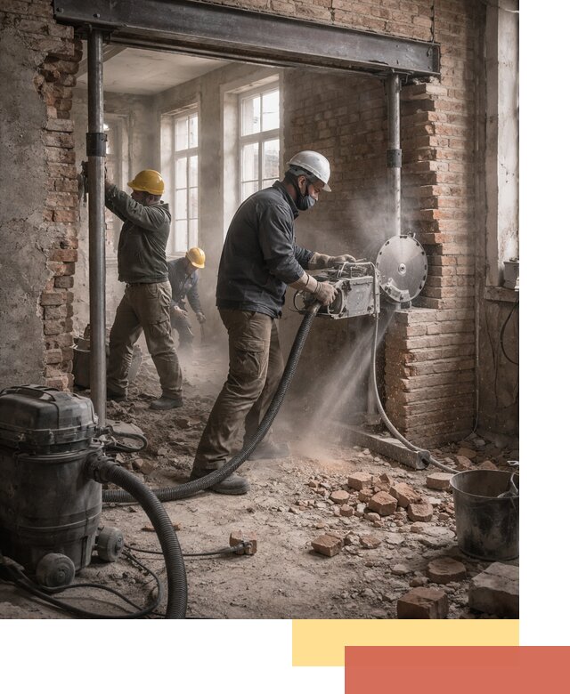 Прорезка проема в стене под дверной или оконный проем в Североуральске