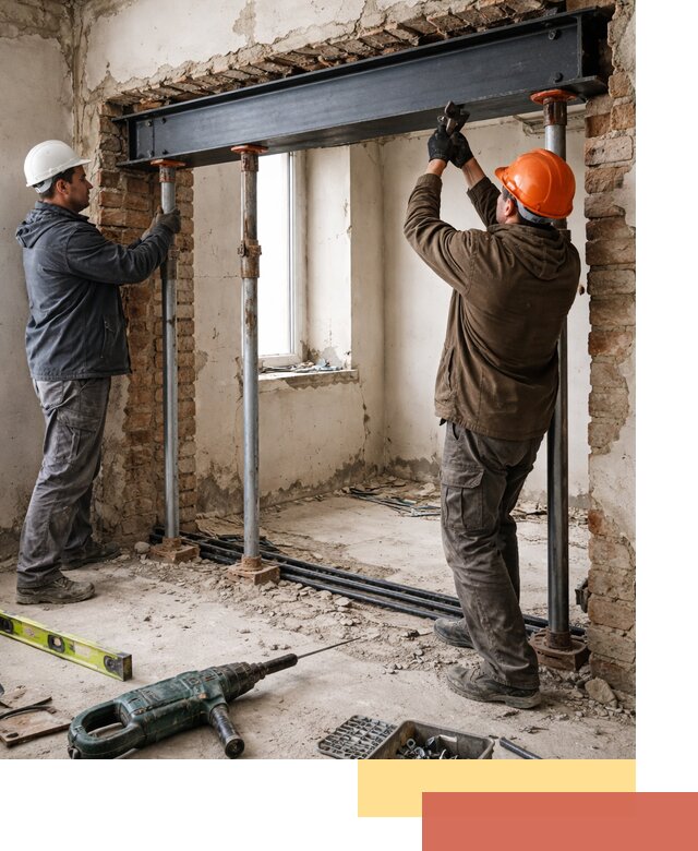 Усиление проема в стене в Североуральске для расширения и безопасности