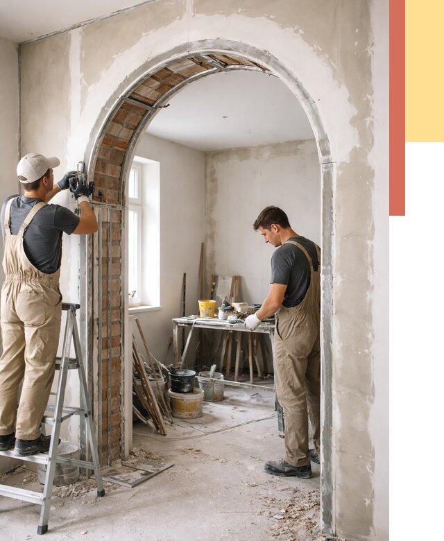 Устройство арочного проема в Североуральске от 9786 руб. под ключ — быстро и недорого | ОТДЕЛОЧНИК-Сву