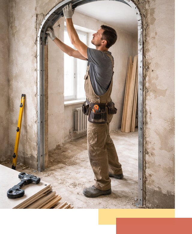 Устройство арочного проема в Североуральске под ключ