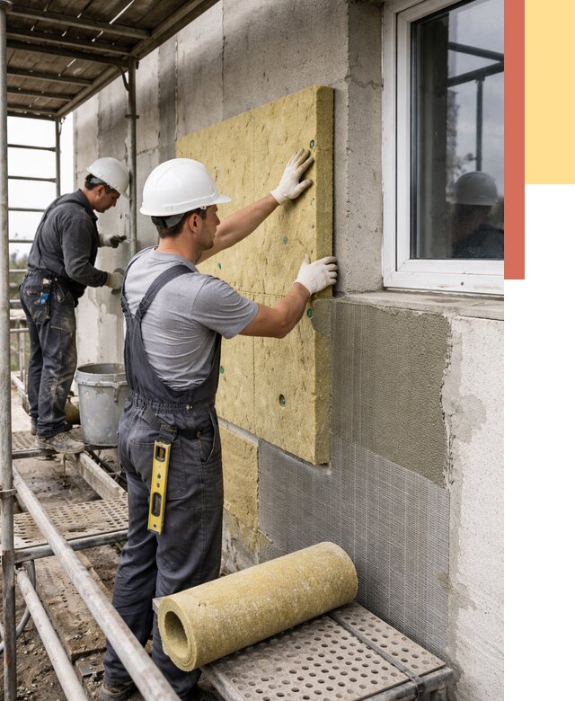 Утепление стен в Североуральске от 4429 руб. под ключ — быстро и недорого | ОТДЕЛОЧНИК-Сву