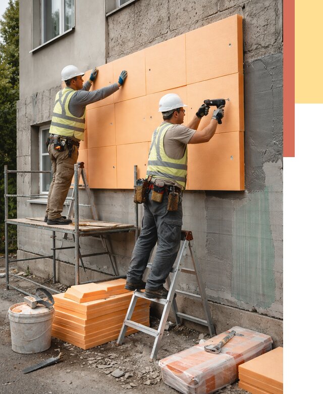 Утепление стен пеноплексом в Североуральске от 1906 руб./м2 — быстро и недорого | ОТДЕЛОЧНИК-Сву