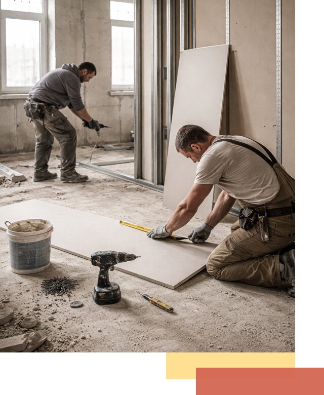 Кладка перегородок из ПГП под ключ в Североуральске