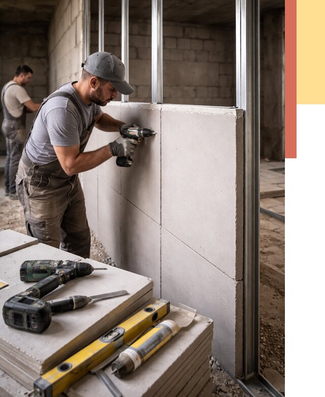 Кладка влагостойких перегородок ПГП в Североуральске от 1236 руб. под ключ | ОТДЕЛОЧНИК-Сву