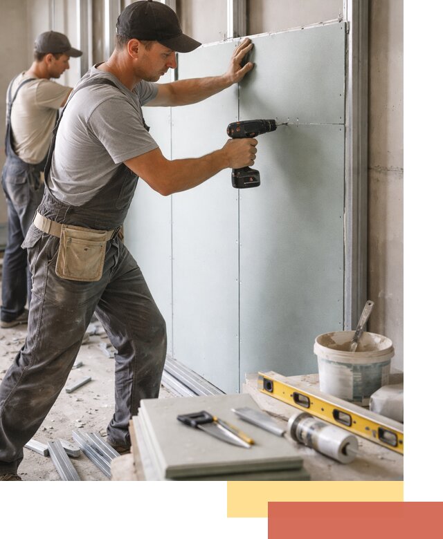 Кладка влагостойких перегородок ПГП в Североуральске