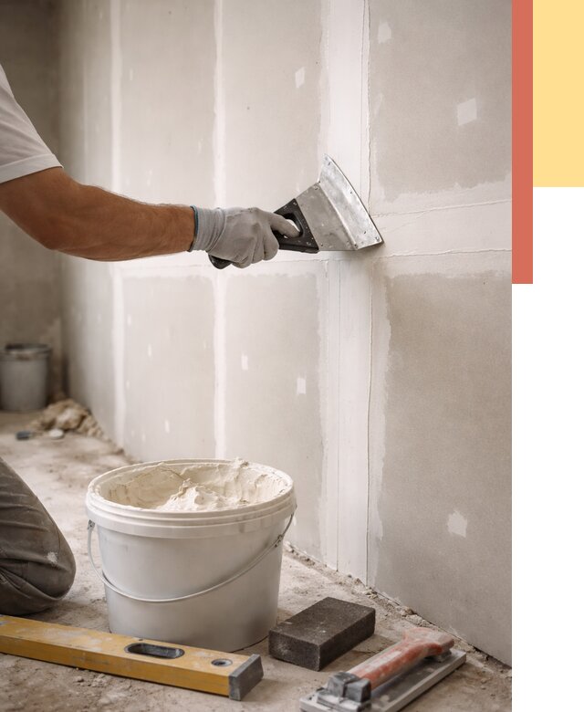 Шпаклевка перегородок из гипсокартона в Североуральске от 2575 руб. — услуги ОТДЕЛОЧНИК-Сву