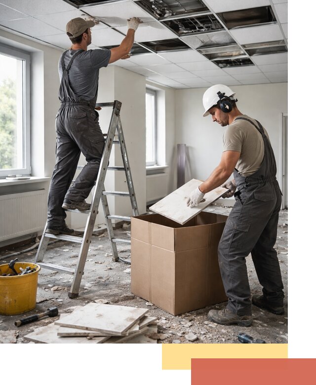 Демонтаж потолочной плитки в Североуральске быстро и аккуратно