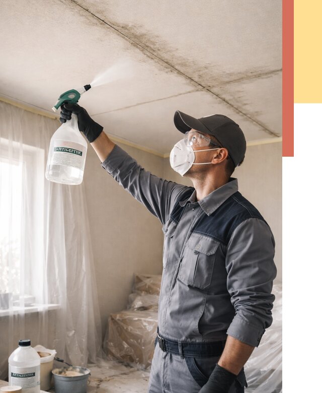 Антисептическая обработка потолка в Североуральске от 2575 руб. | ОТДЕЛОЧНИК-Сву