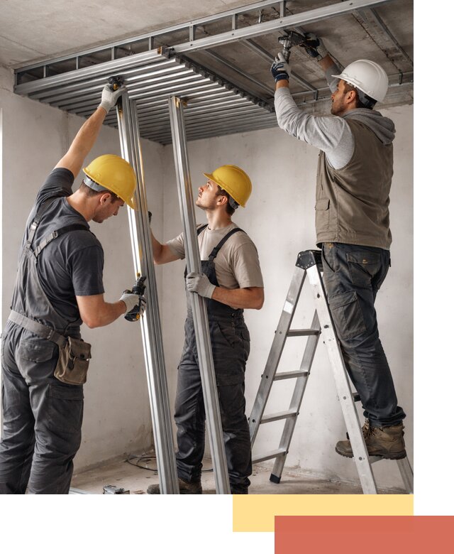 Монтаж реечного потолка под ключ в Североуральске