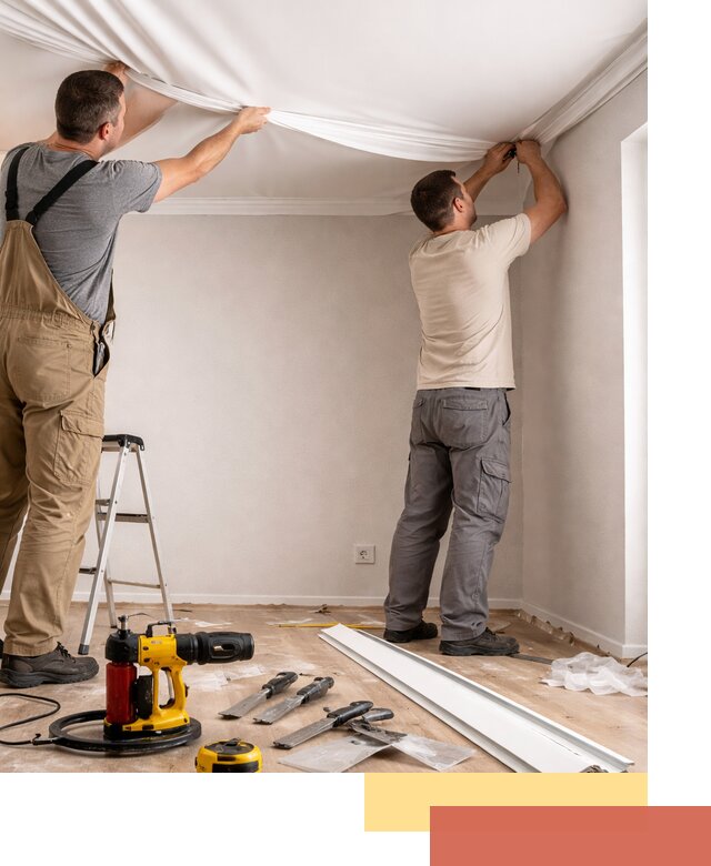 Монтаж ПВХ натяжного потолка в Североуральске качественно и быстро