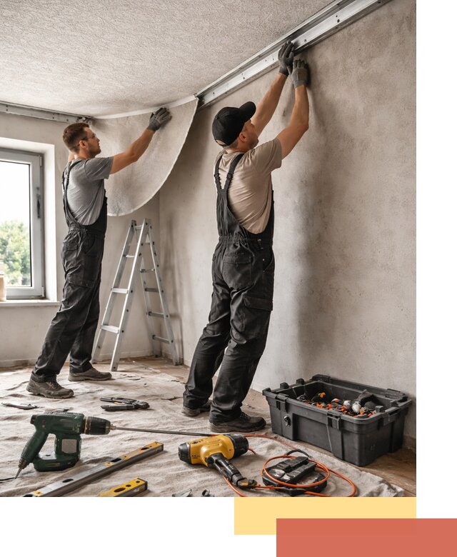 Монтаж фактурного натяжного потолка в Североуральске качественно и быстро