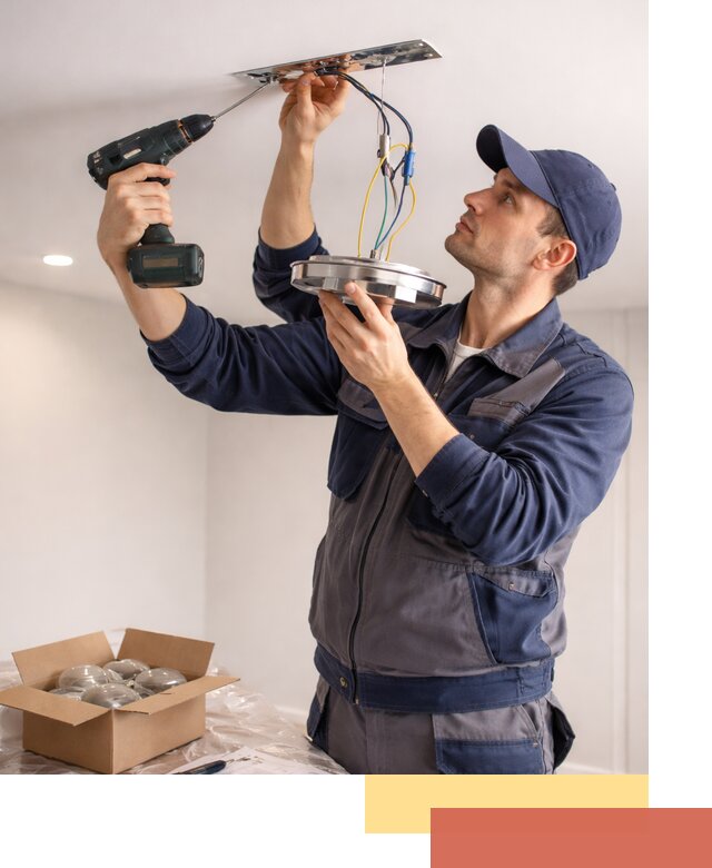 Установка люстры в натяжной потолок в Североуральске