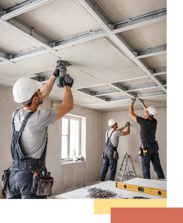 Кессонный потолок из гипсокартона под ключ в Североуральске