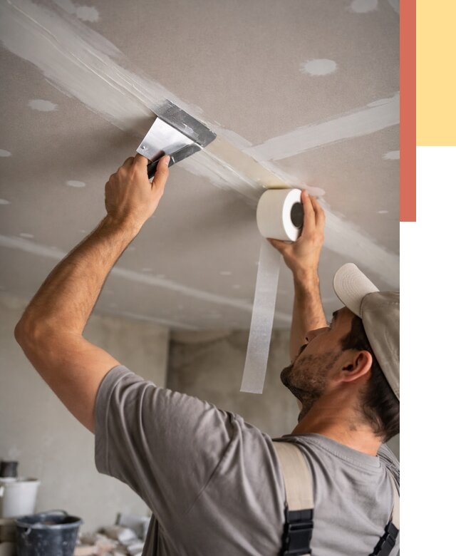 Обработка швов потолка ГКЛ в Североуральске от 7726 руб. под ключ | ОТДЕЛОЧНИК-Сву