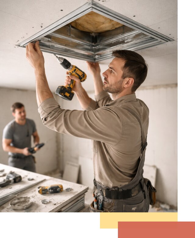 Монтаж люка в потолок из ГКЛ в Североуральске