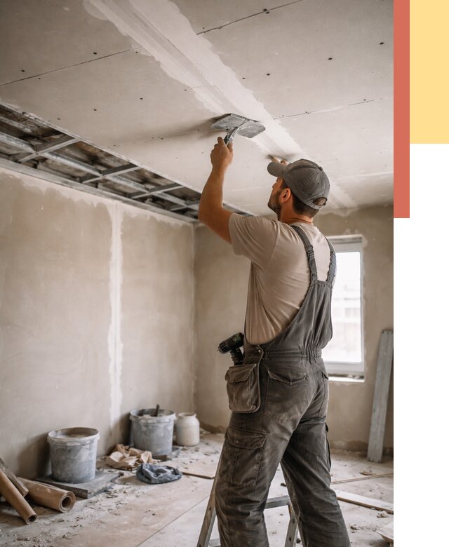 Ремонт потолка из гипсокартона в Североуральске от 670 руб./м² — быстро и недорого | ОТДЕЛОЧНИК-Сву